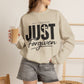 GILDAN  -Just Forgiven Sweatshirt — Christian Faith Crewneck (Not Perfect)