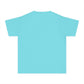 COMFORT COLORS - Easter Floral Bunny Youth Tee — 'Because He Lives'
