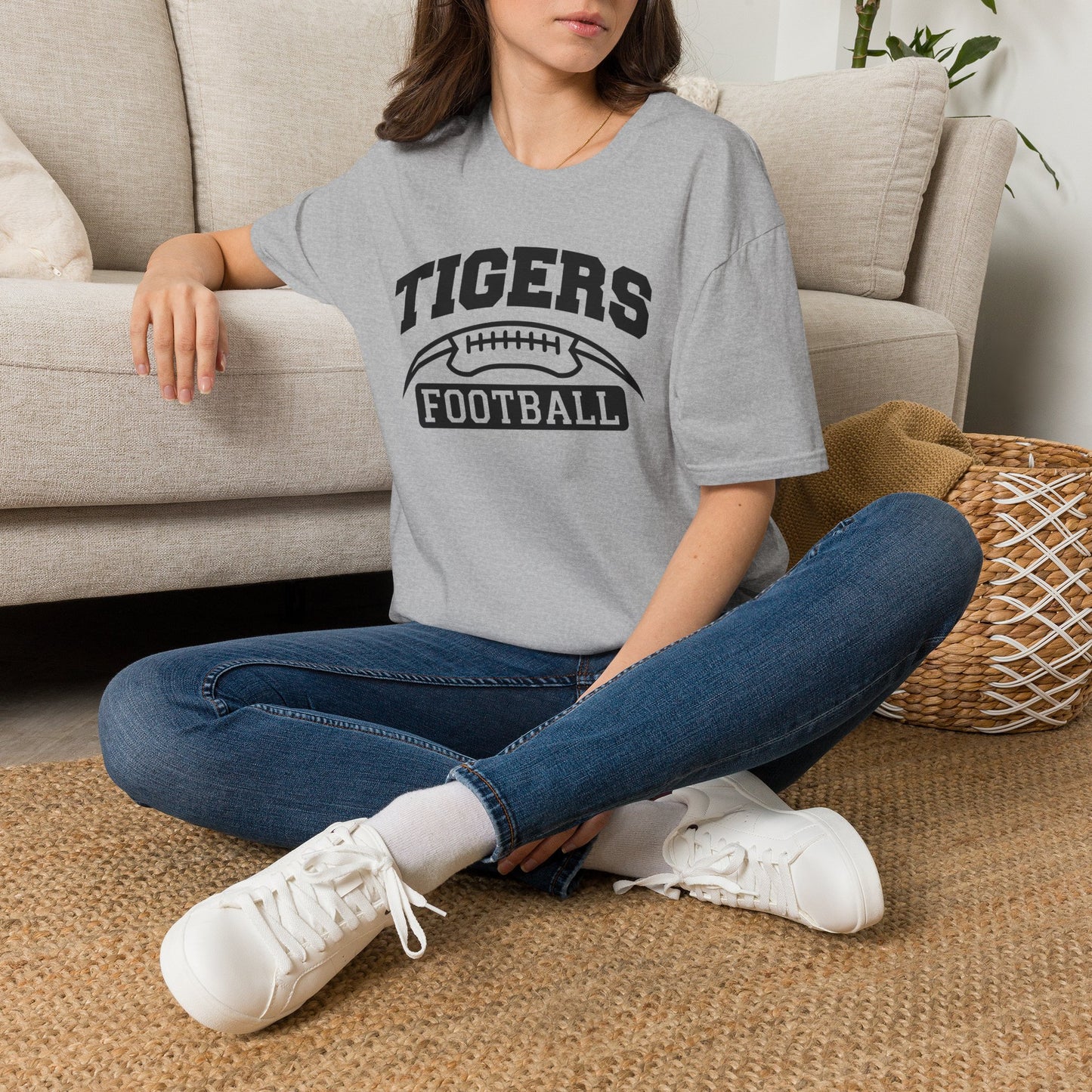 Tigers Football T-Shirt — Vintage Collegiate Football Tee