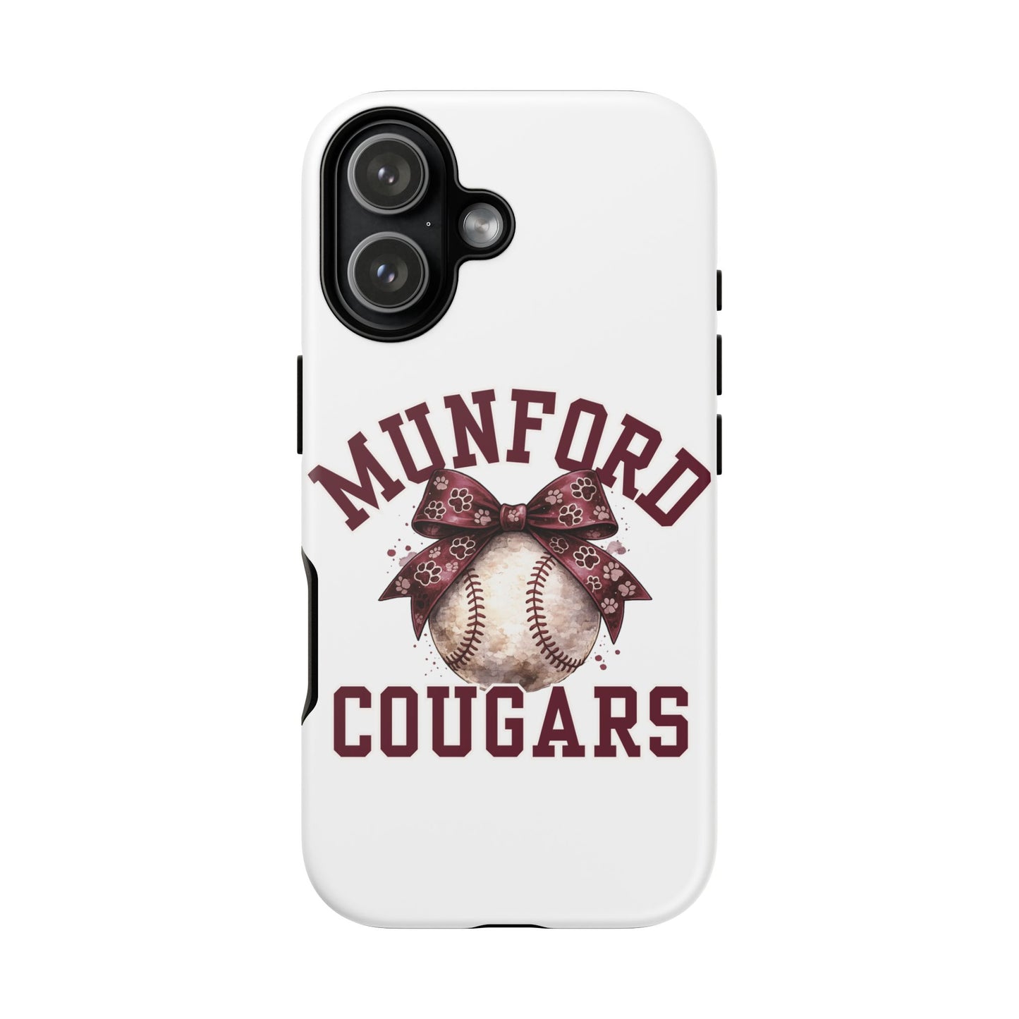 *** NEED TO PERSONALIZE THIS ? - DO NOT PURCHASE THIS ITEM - EMAIL ME @REFININGFAITHCOMPANY@GMAIL.COM - Munford Cougars Baseball Phone Case - Tough Cases Sports Team Phone Cover