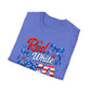 GILDAN - Patriotic "Red White & 4th" T-Shirt — USA Stars & Stripes 4th of July Tee