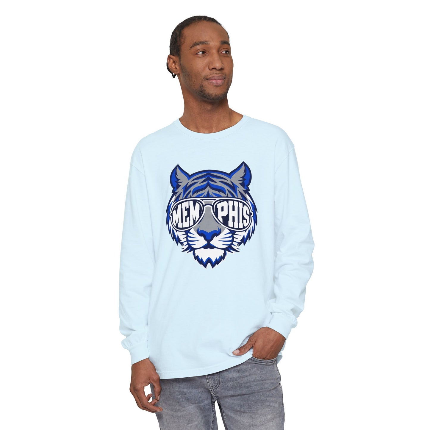 COMFORT COLORS - Memphis Tiger Sunglasses Long Sleeve Tee
