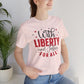 BELLA CANVAS - Liberty and Justice For All T-Shirt — Patriotic Fourth of July Tee