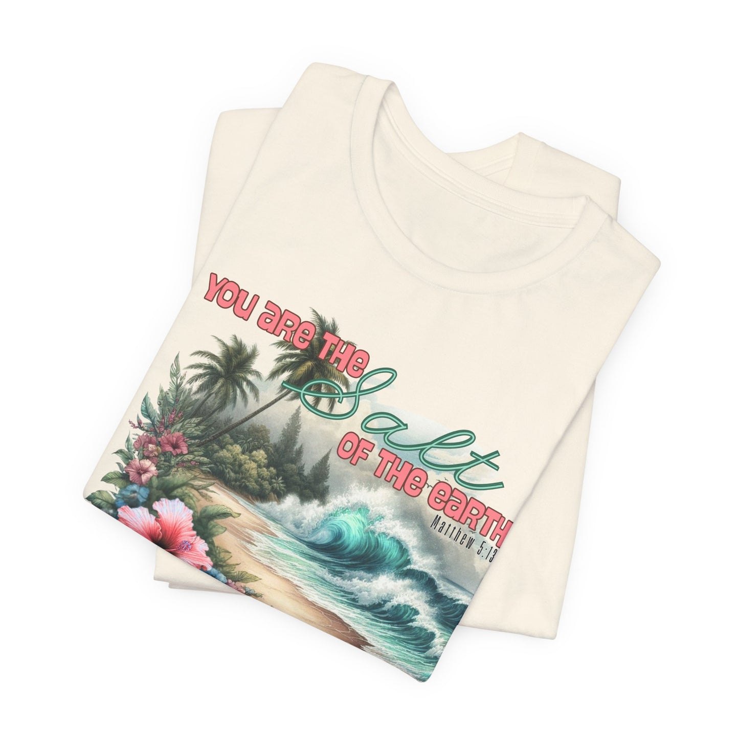 Beach T-Shirt — “You Are the Salt of the Earth” Vintage Tropical Graphic Tee