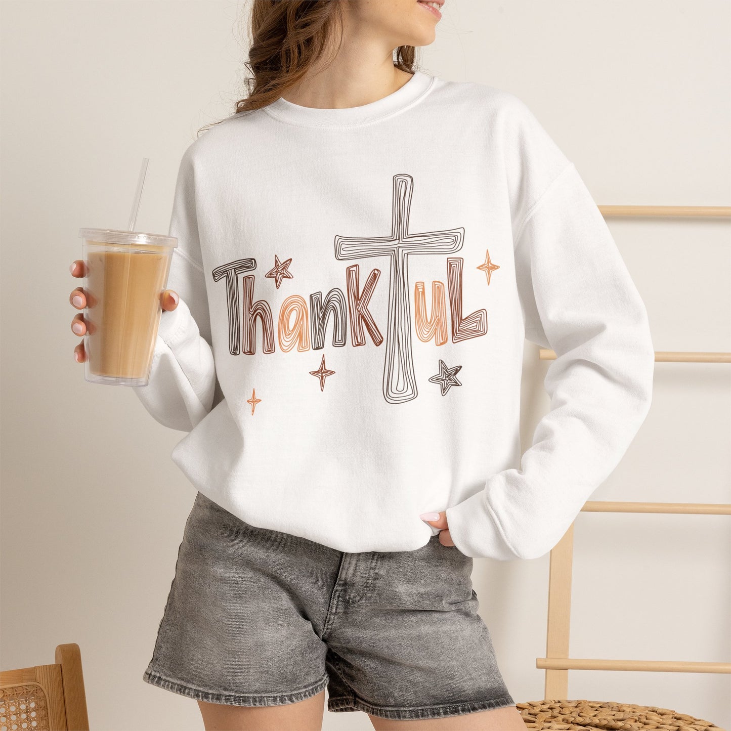 GILDAN - Thankful Cross Sweatshirt