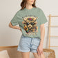 COMFORT COLORS - Cow Graphic T-Shirt — "All the Good Ones Are a Little Crazy" Floral Sunflower Design