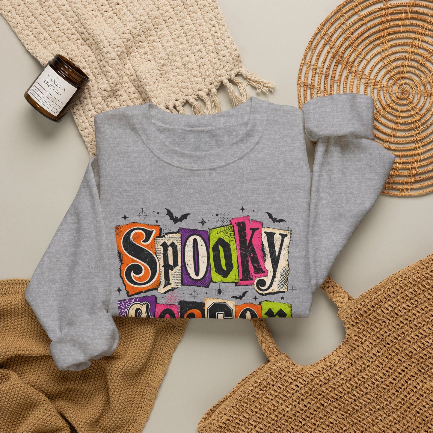 GILDAN - Spooky Season Sweatshirt – Halloween Graphic Crewneck