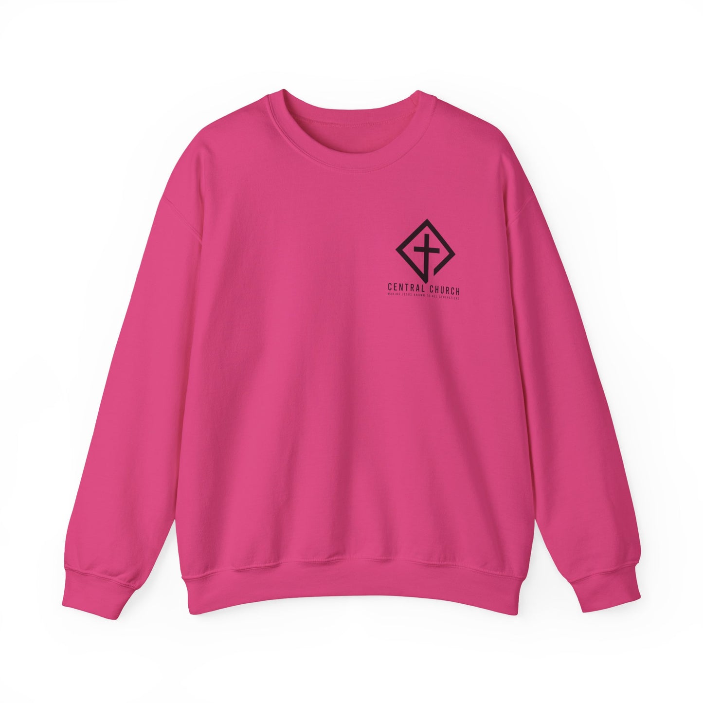 CENTRAL BAPTIST BLACK FONT ADULT SWEATSHIRT