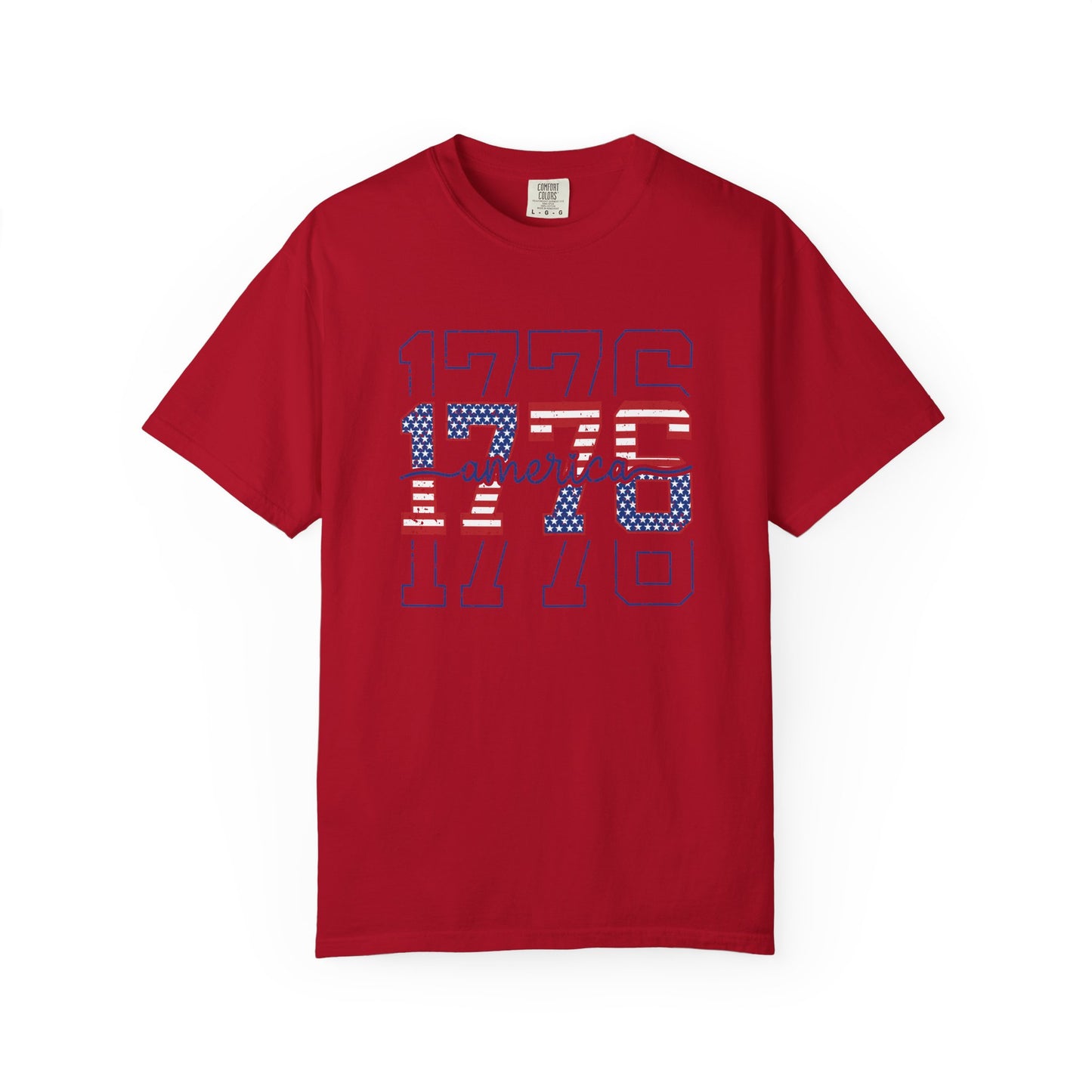 COMFORT COLORS - 1776 America Graphic T-Shirt — Patriotic Independence Day Tee