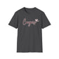 Cougars Script T-Shirt — Retro Pink Heart Team Tee