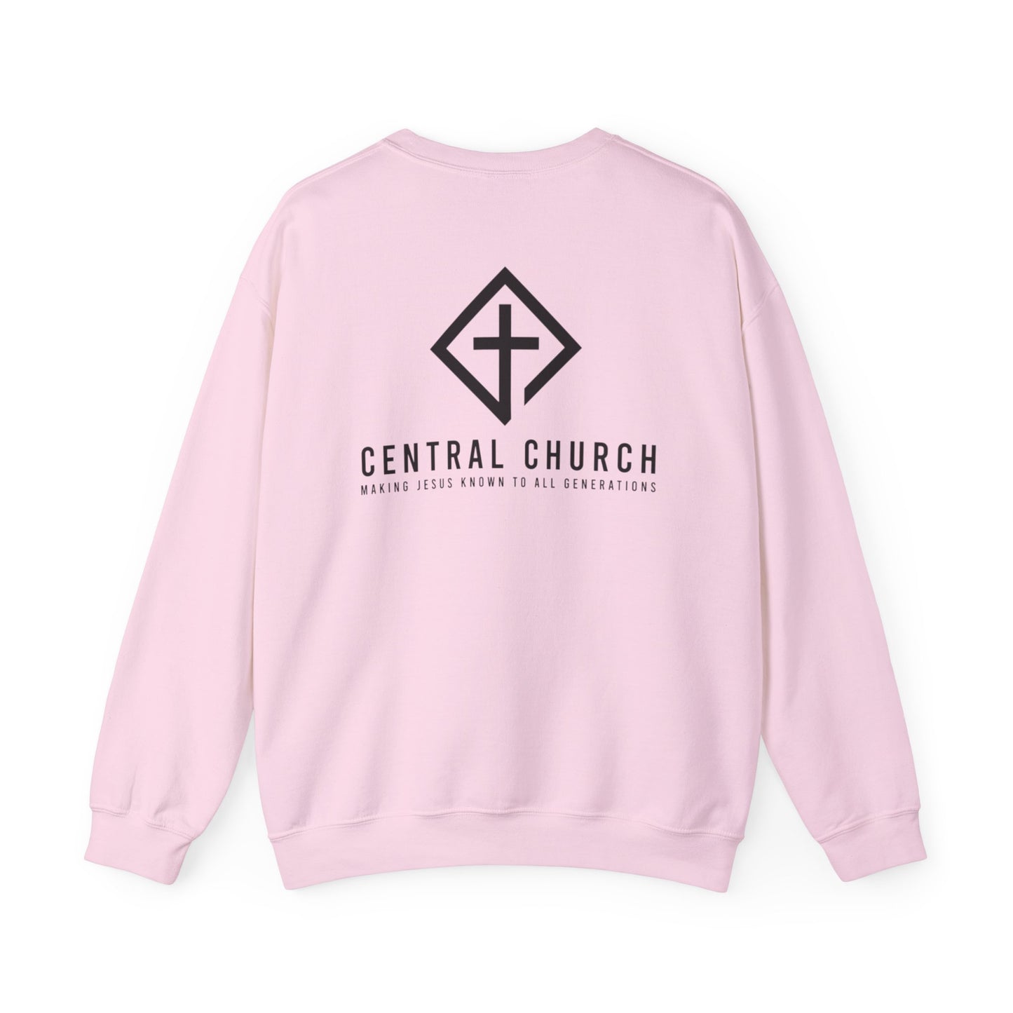 CENTRAL BAPTIST BLACK FONT ADULT SWEATSHIRT
