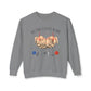 COMFORT COLORS -Crewneck Sweatshirt — "No One Fights Alone" Hands & Medical Symbols Support Pullover