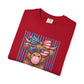 COMFORT COLORS - All American Girl T-Shirt — Patriotic Cow Pup Graphic Tee