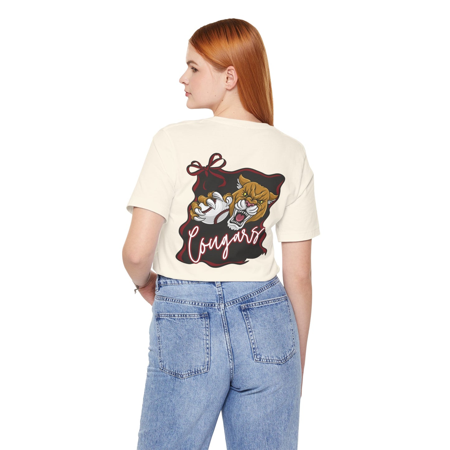 BELLA CANVAS - Cougars Mascot Tee — Cougar Panther School Spirit T‑Shirt (Emerson #23)
