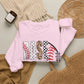 GILDAN - Baseball Leopard Print Crewneck Sweatshirt