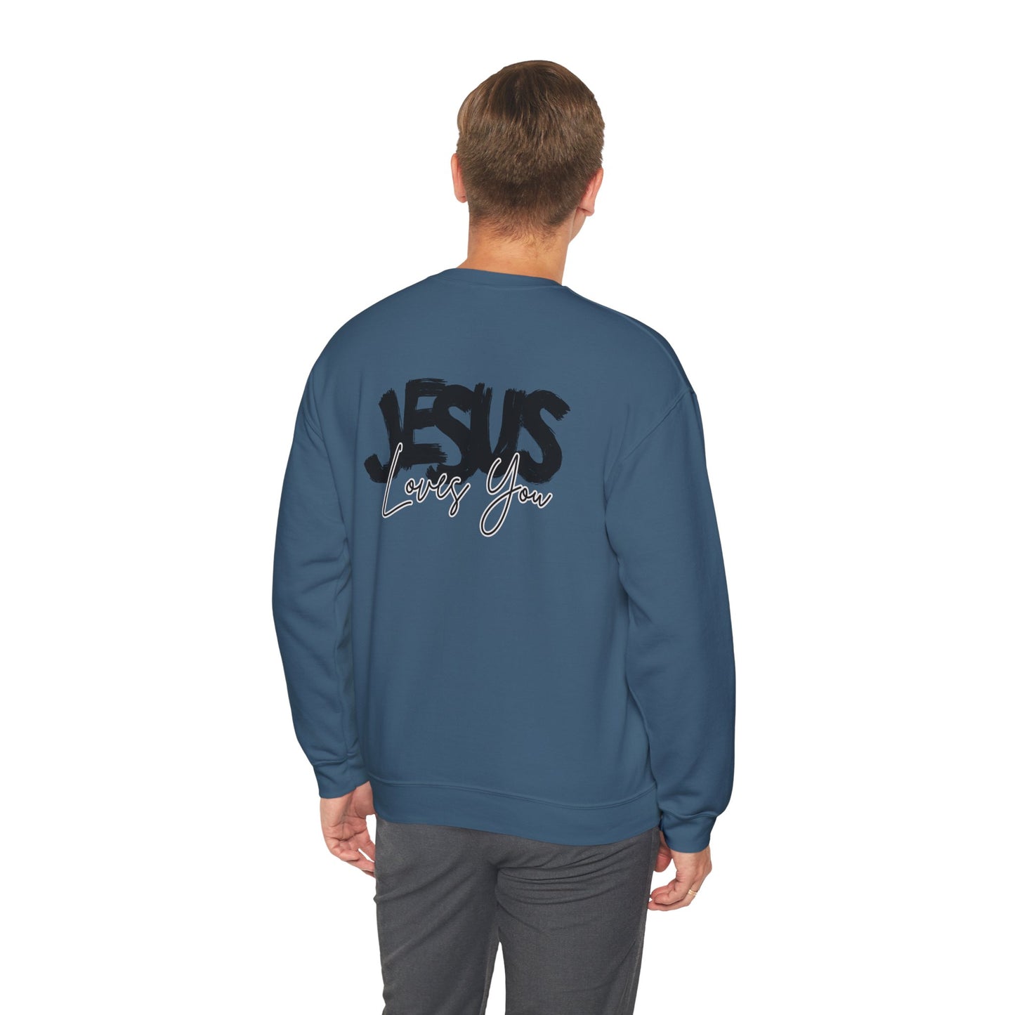 JESUS LOVES YOU NEUTRAL ADULT SWEATSHIRT