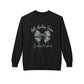 GILDAN - Crewneck Sweatshirt - 'Hate Hunting Season, Goodbye Husband' Camo Bow Graphic