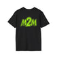 ** GILDAN SPECIAL ORDER - JENNIFER KEITH ** M2M Neon Logo T-Shirt — Retro Green Graphic Tee