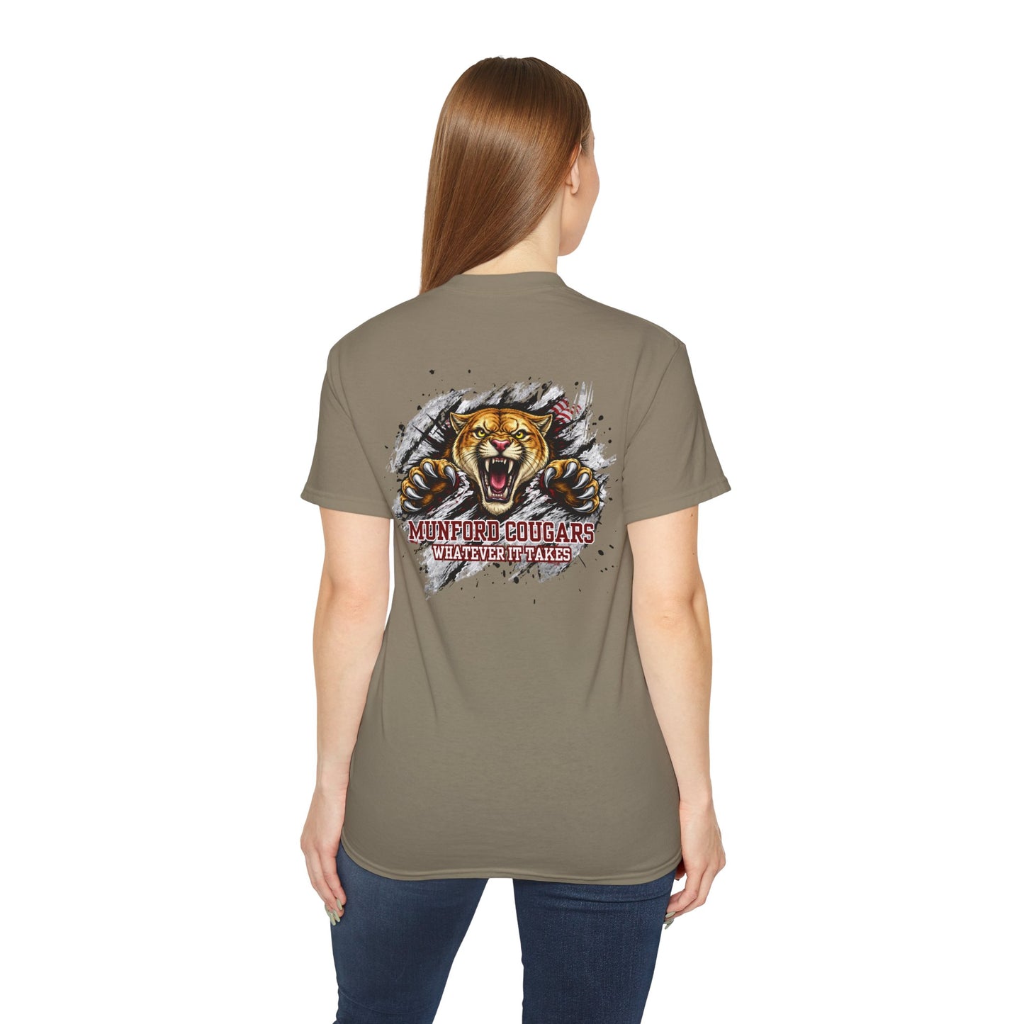 Munford Cougars Roaring Mascot T-Shirt — School Spirit Tee