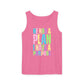 COMFORT COLORS - Inspirational Tank Top — "He Has a Plan, I Have a Purpose" Motivational Graphic Tank