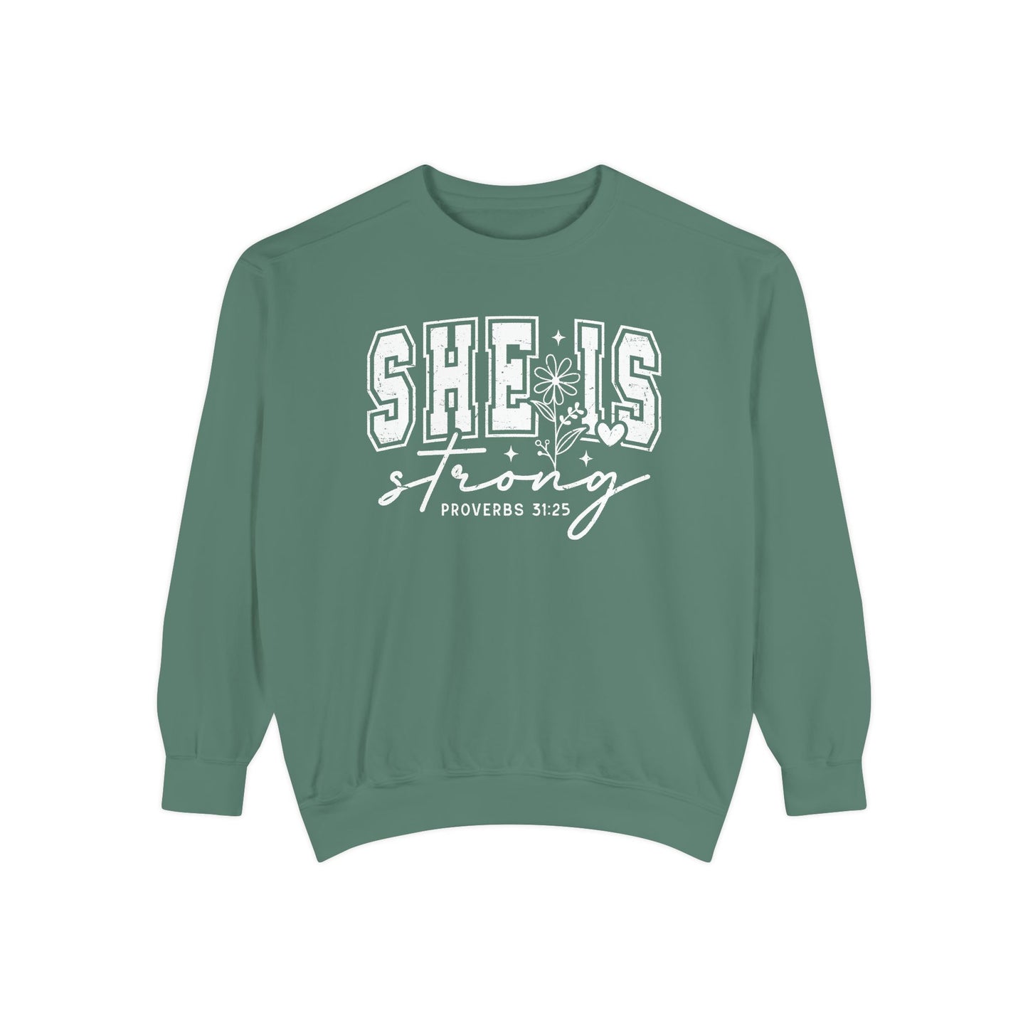 COMFORT COLORS - Classic White Sweatshirt — Garment-Dyed Cozy Crewneck