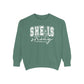 COMFORT COLORS - Classic White Sweatshirt — Garment-Dyed Cozy Crewneck