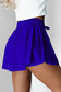 Light Green Drawstring Elastic Waistband Lined Tennis Skorts