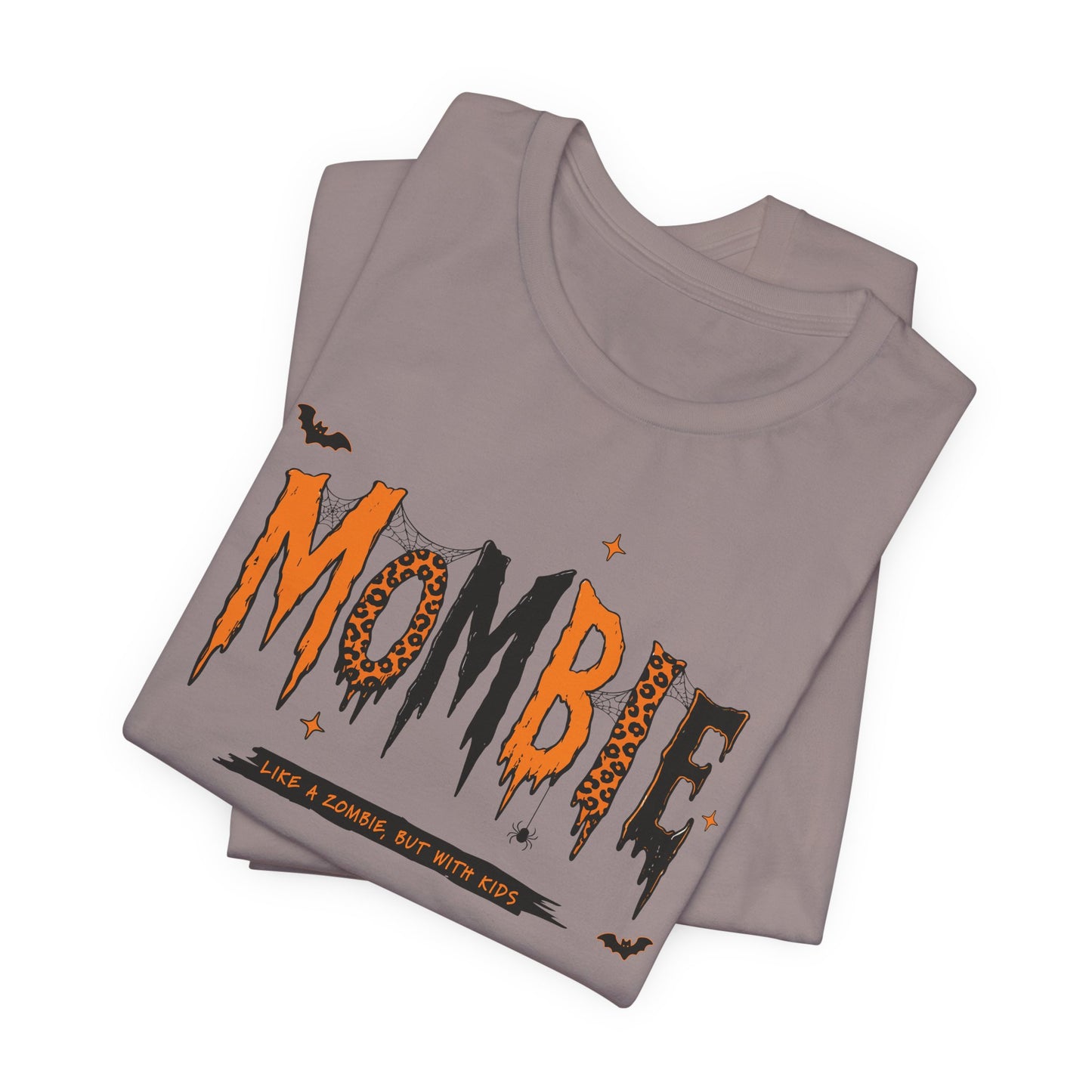 BELLA CANVAS - Zombie Tee — "Mombie (Like A Zombie, But Mom)" Halloween Graphic Shirt