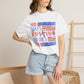 COMFORT COLORS - She Loves Jesus and America Too T-Shirt — Patriotic Christian Tee for Women (July 4th)