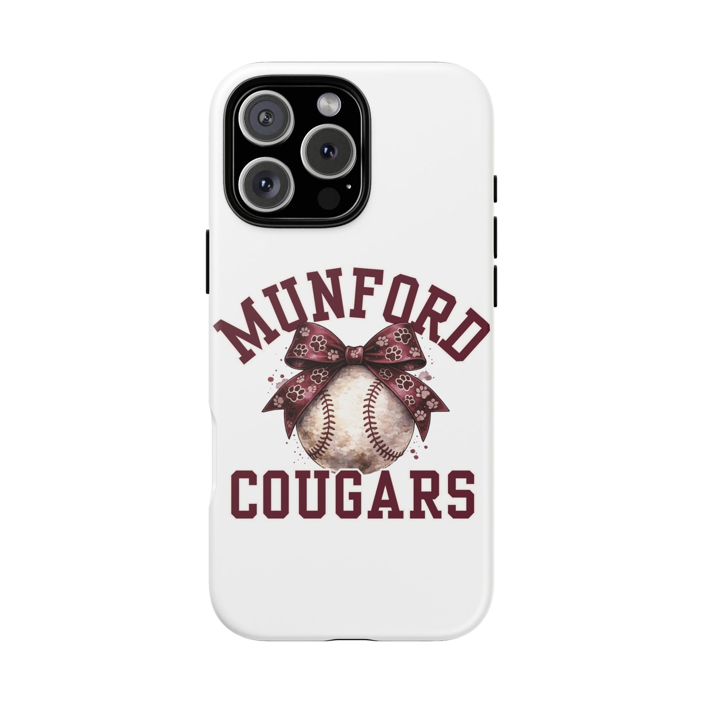 *** NEED TO PERSONALIZE THIS ? - DO NOT PURCHASE THIS ITEM - EMAIL ME @REFININGFAITHCOMPANY@GMAIL.COM - Munford Cougars Baseball Phone Case - Tough Cases Sports Team Phone Cover