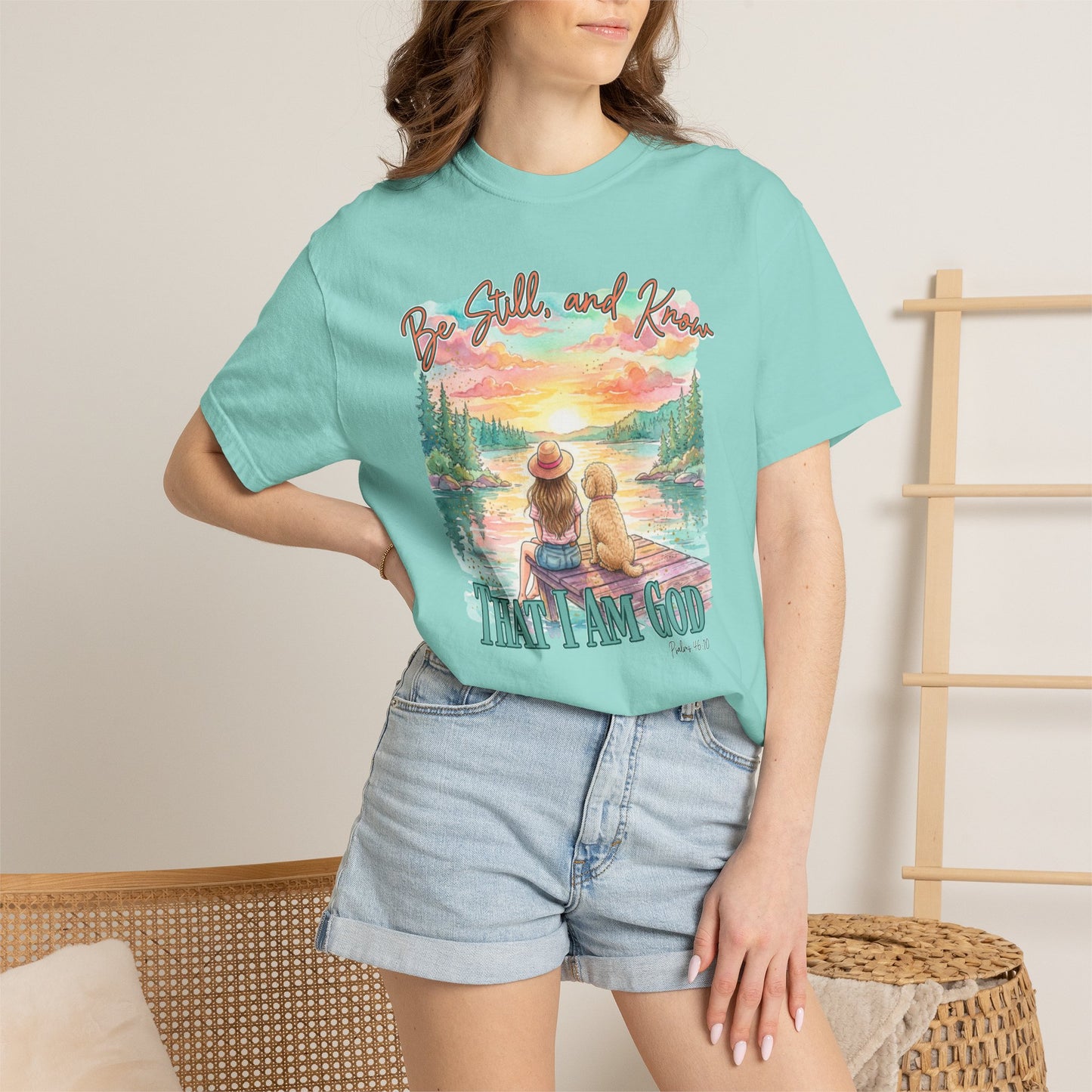 COMFORT COLORS - That I May Know T-Shirt — 'Be Still and Know' Scenic Faith Tee