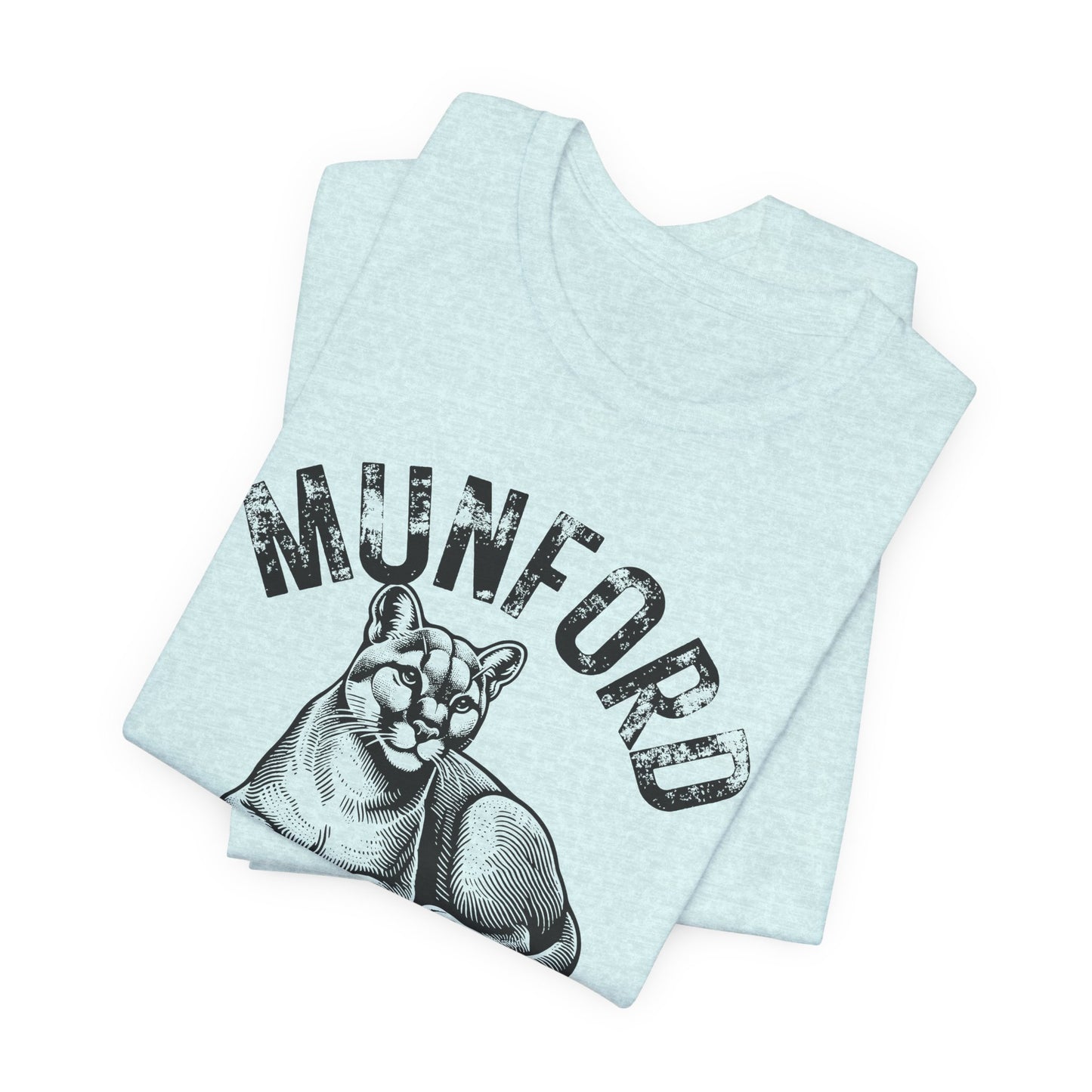 BELLA CANVAS - Munford Cougars T-Shirt — Vintage Cougar Mascot School Spirit Tee