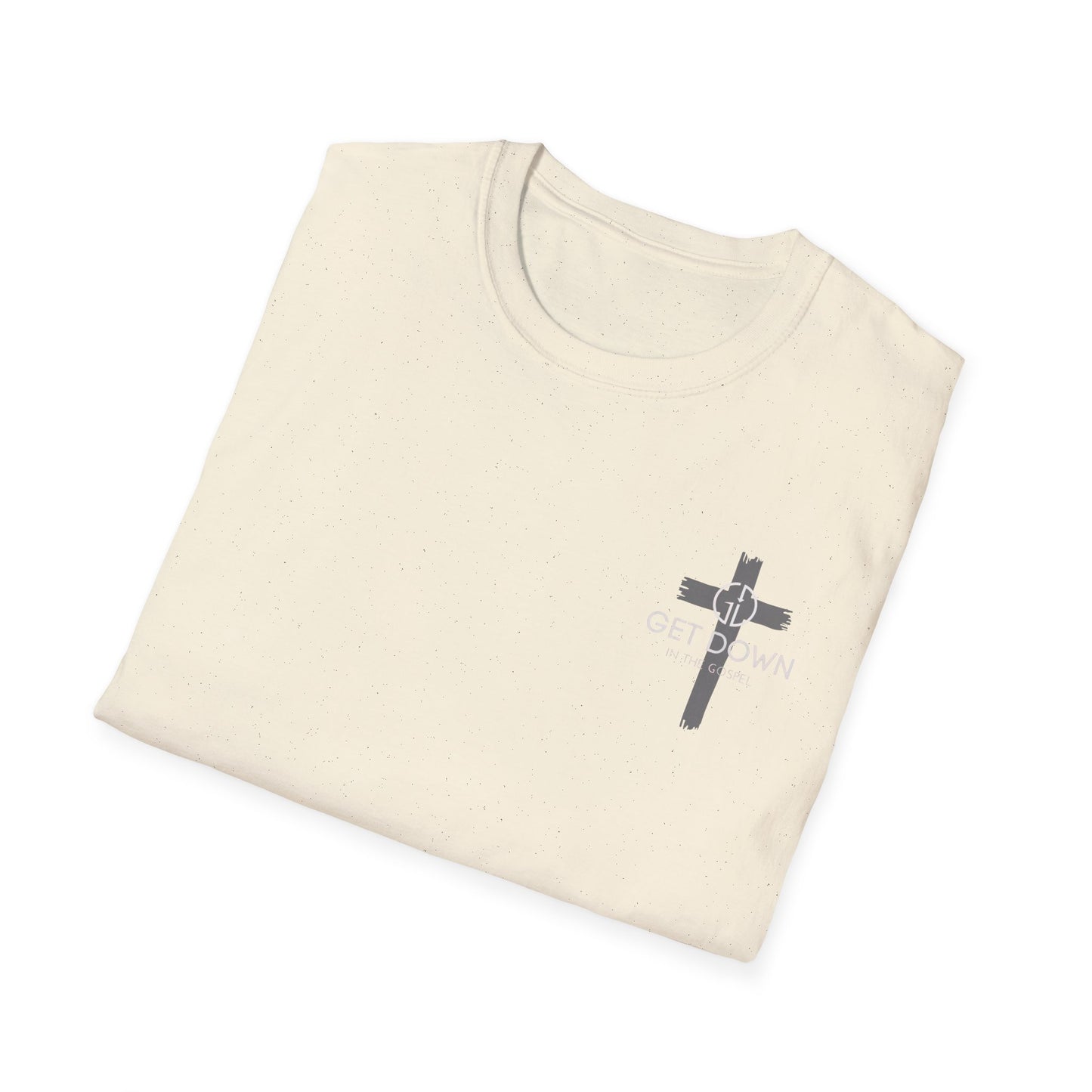 Christian T-Shirt — “He Must Increase, I Must Decrease” Cross Graphic