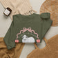 GILDAN - HE LEFT THE 99 WITH RIBBON FRAME ADULT SWEATSHIRT - FRONT AND BACK PRINT