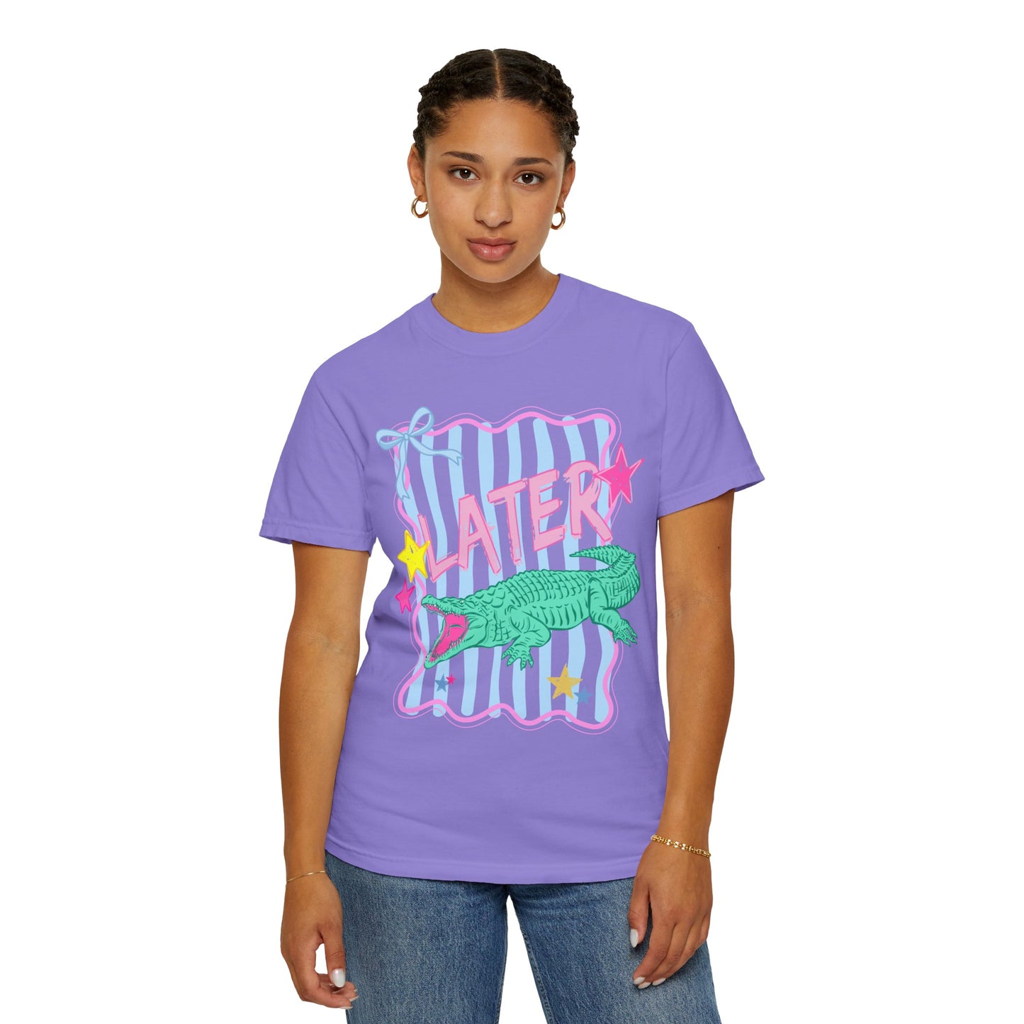 COMFORT  COLORS - Later/Afterwhile Alligator T-Shirt — Retro Pastel Graphic Tee