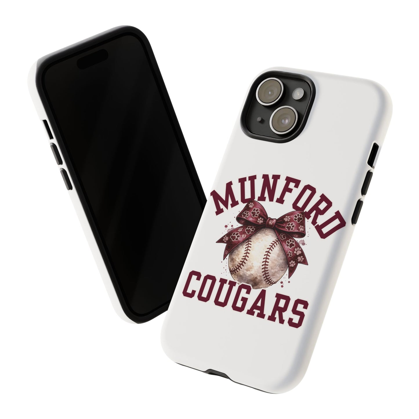*** NEED TO PERSONALIZE THIS ? - DO NOT PURCHASE THIS ITEM - EMAIL ME @REFININGFAITHCOMPANY@GMAIL.COM - Munford Cougars Baseball Phone Case - Tough Cases Sports Team Phone Cover