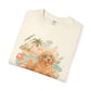 COMFORT COLORS - Dog Days of Summer T-Shirt — Retro Golden Retriever Beach Tee