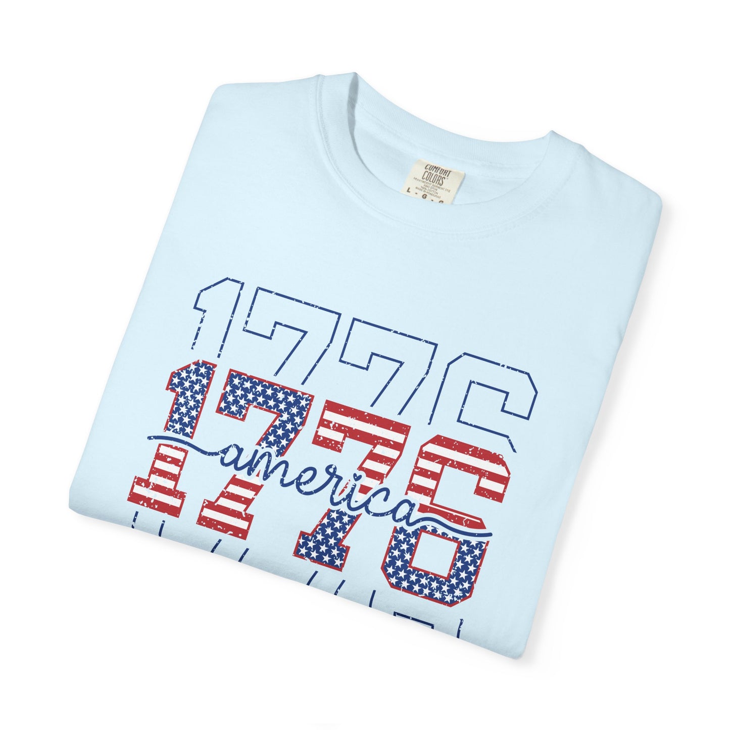 COMFORT COLORS - 1776 America Graphic T-Shirt — Patriotic Independence Day Tee