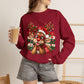 GILDAN - Cute Christmas Reindeer Crewneck Sweatshirt