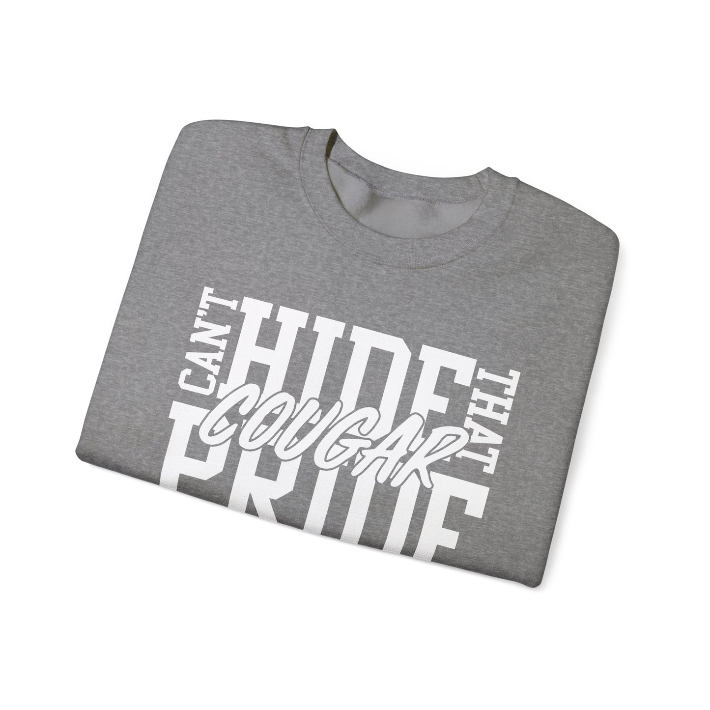 GILDAN - Cougar Pride Crewneck Sweatshirt — Can't Hide That Cougar Pride Graphic Pullover
