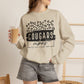 GILDAN -Cougars Vibes Leopard Graphic Sweatshirt