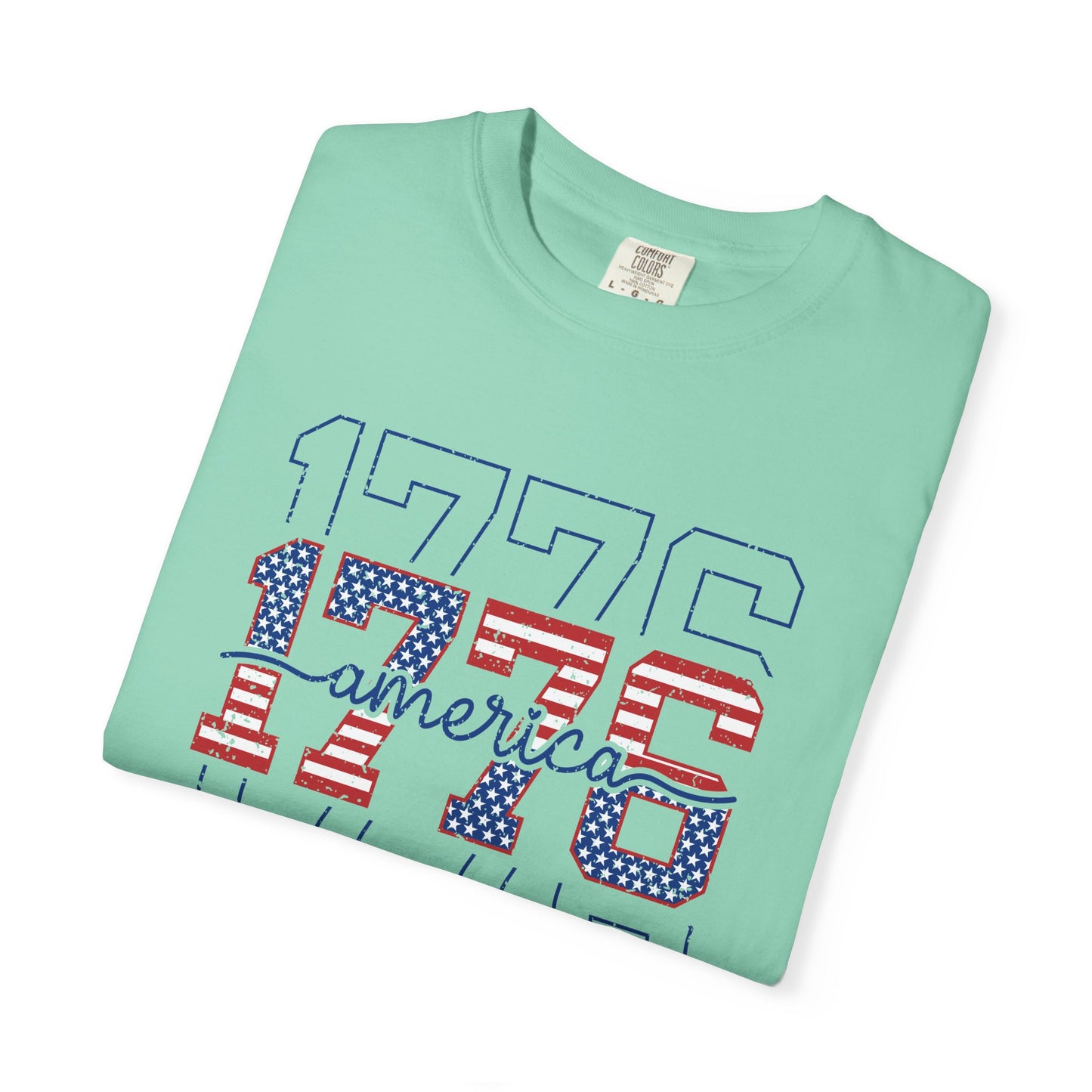 COMFORT COLORS - 1776 America Graphic T-Shirt — Patriotic Independence Day Tee