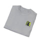 Midsouth Chicks Softball T-Shirt — Neon Green Softball Bow Design