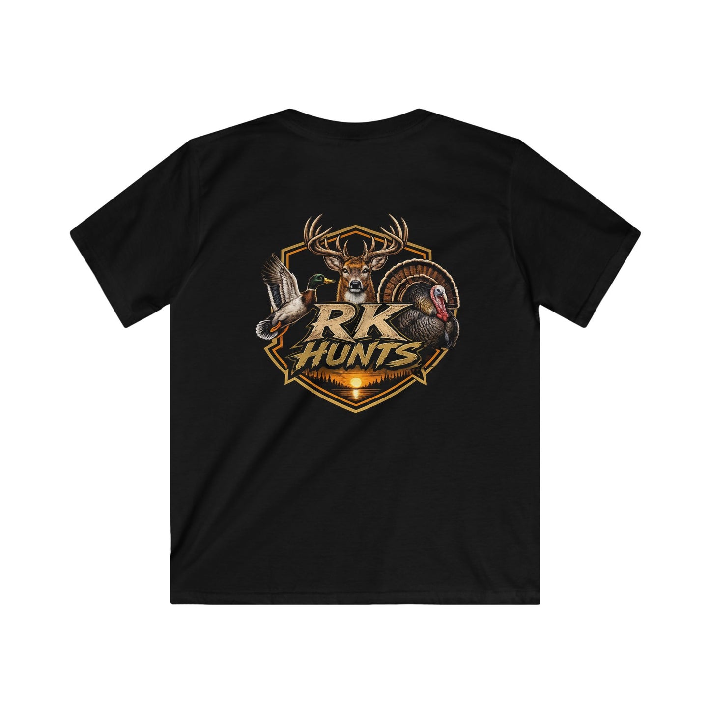 Kids Hunting T‑Shirt - "RK Hunts" Deer & Turkey Graphic