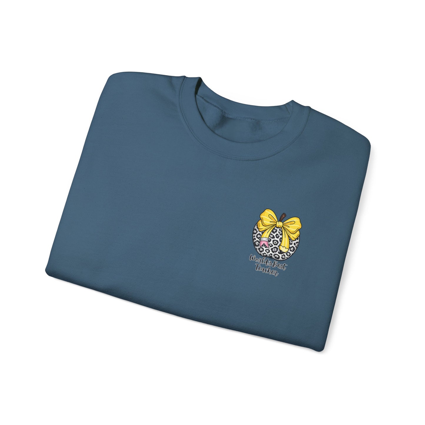 GILDAN - WORLD'S BEST TEACHER  - WITH FRONT AND BACK PRINTING