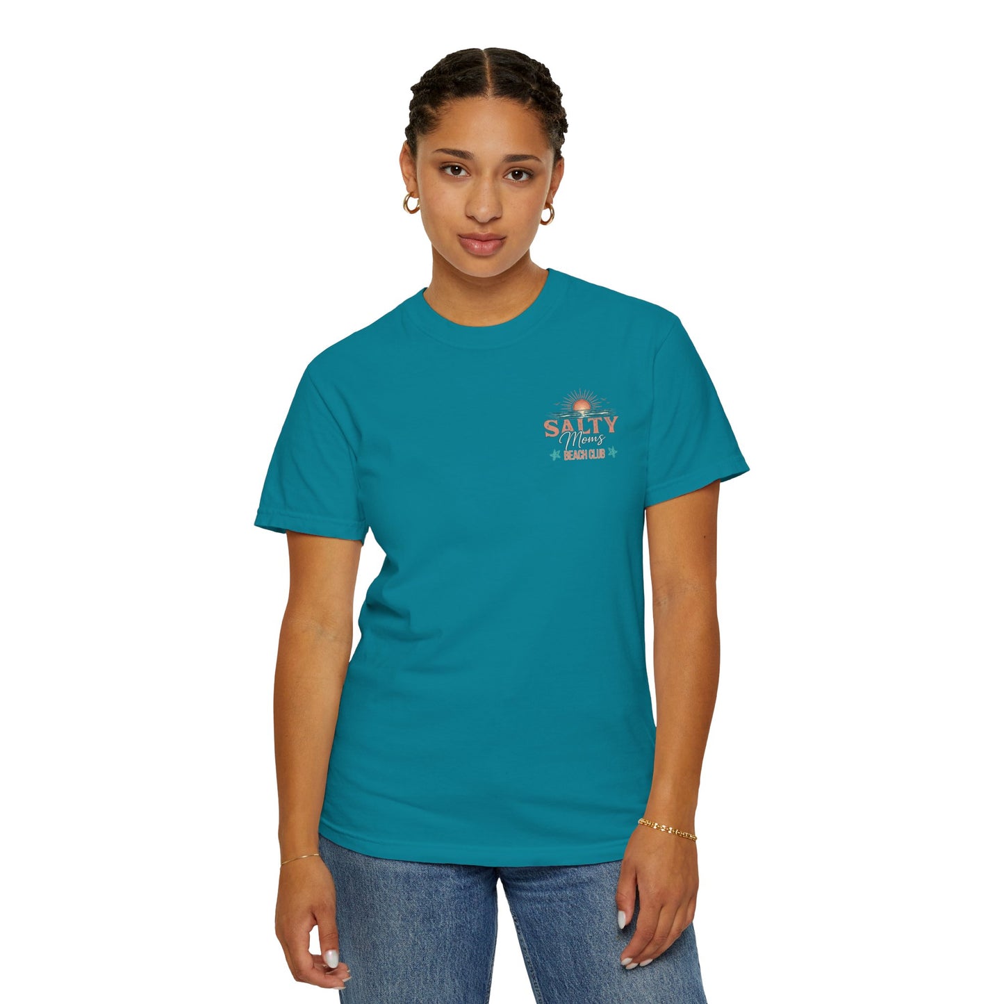 COMFORT COLORS - Salty Vibes Beach Club T-Shirt — 'Salty Memory' Coastal Graphic Tee