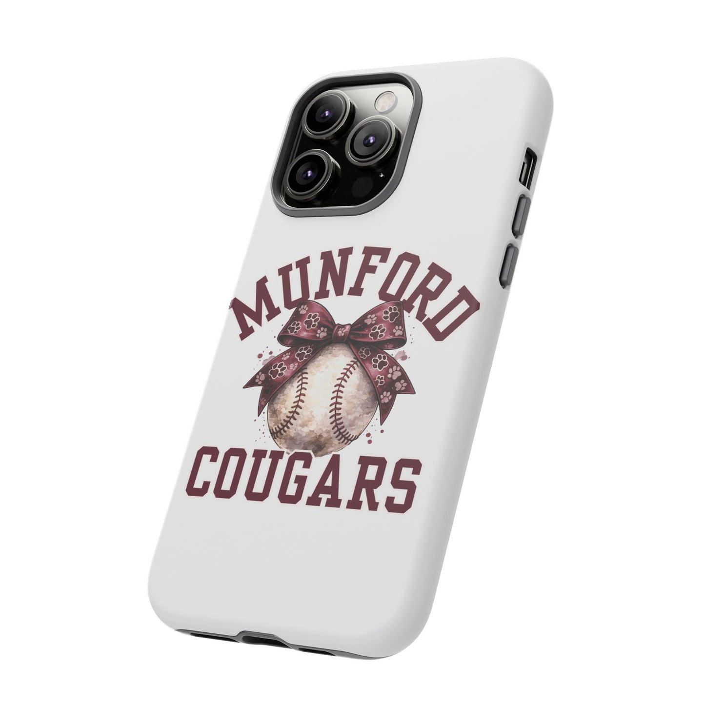 *** NEED TO PERSONALIZE THIS ? - DO NOT PURCHASE THIS ITEM - EMAIL ME @REFININGFAITHCOMPANY@GMAIL.COM - Munford Cougars Baseball Phone Case - Tough Cases Sports Team Phone Cover