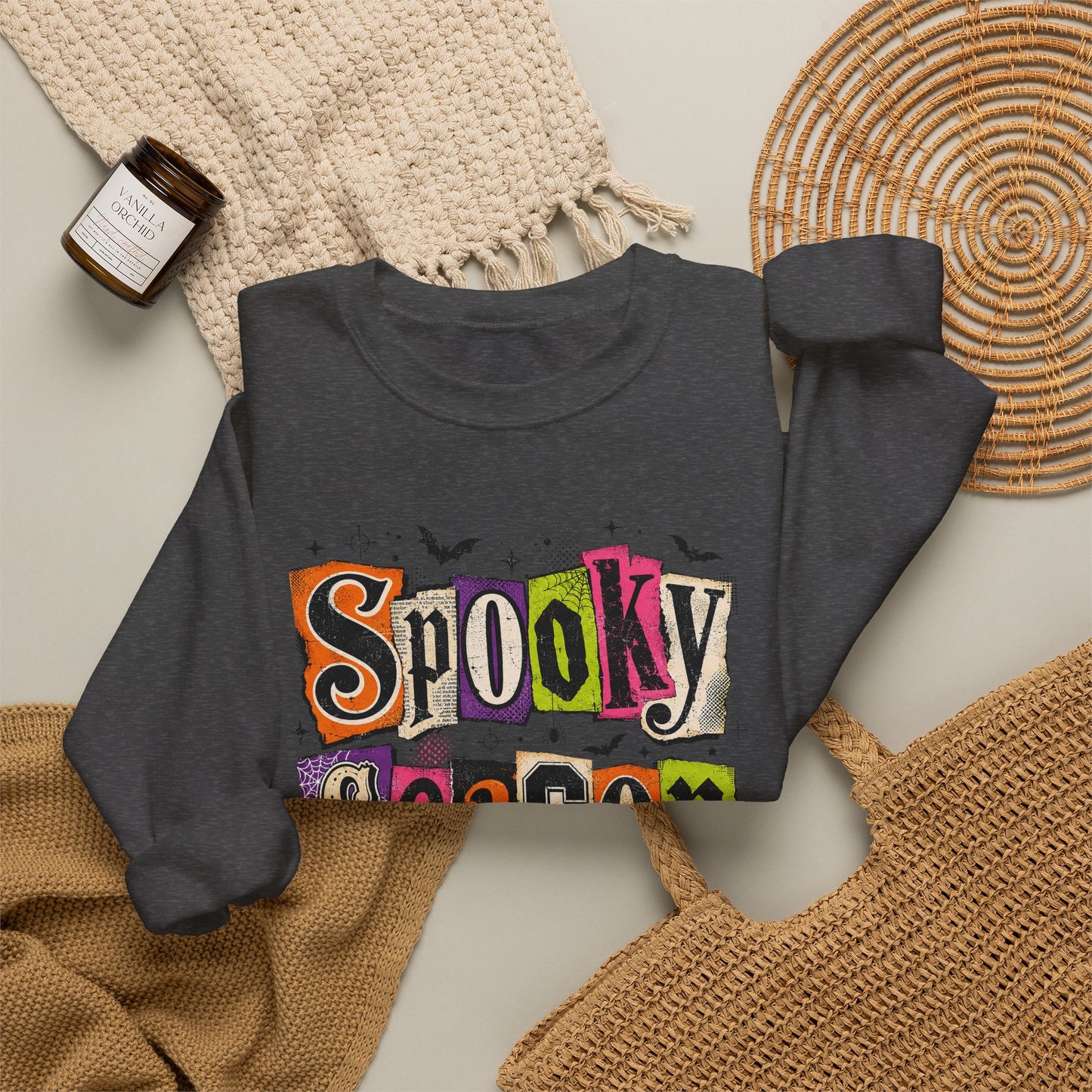 GILDAN - Spooky Season Sweatshirt – Halloween Graphic Crewneck