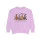 COMFORT COLORS - Gnome Trio Cozy Sweatshirt — "A Girl's Gotta Have Options" Fall Graphic