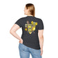 Softball T-Shirt — "No Place Like Home" Yellow Glove & Bat Design